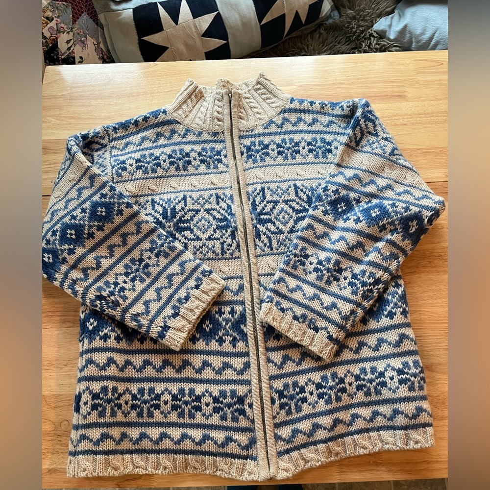 Vintage Wool Nordic Sweater
